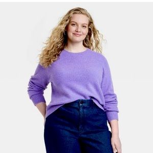 Women's Crew Neck Cashmere-Like Pullover Sweater - Universal Thread